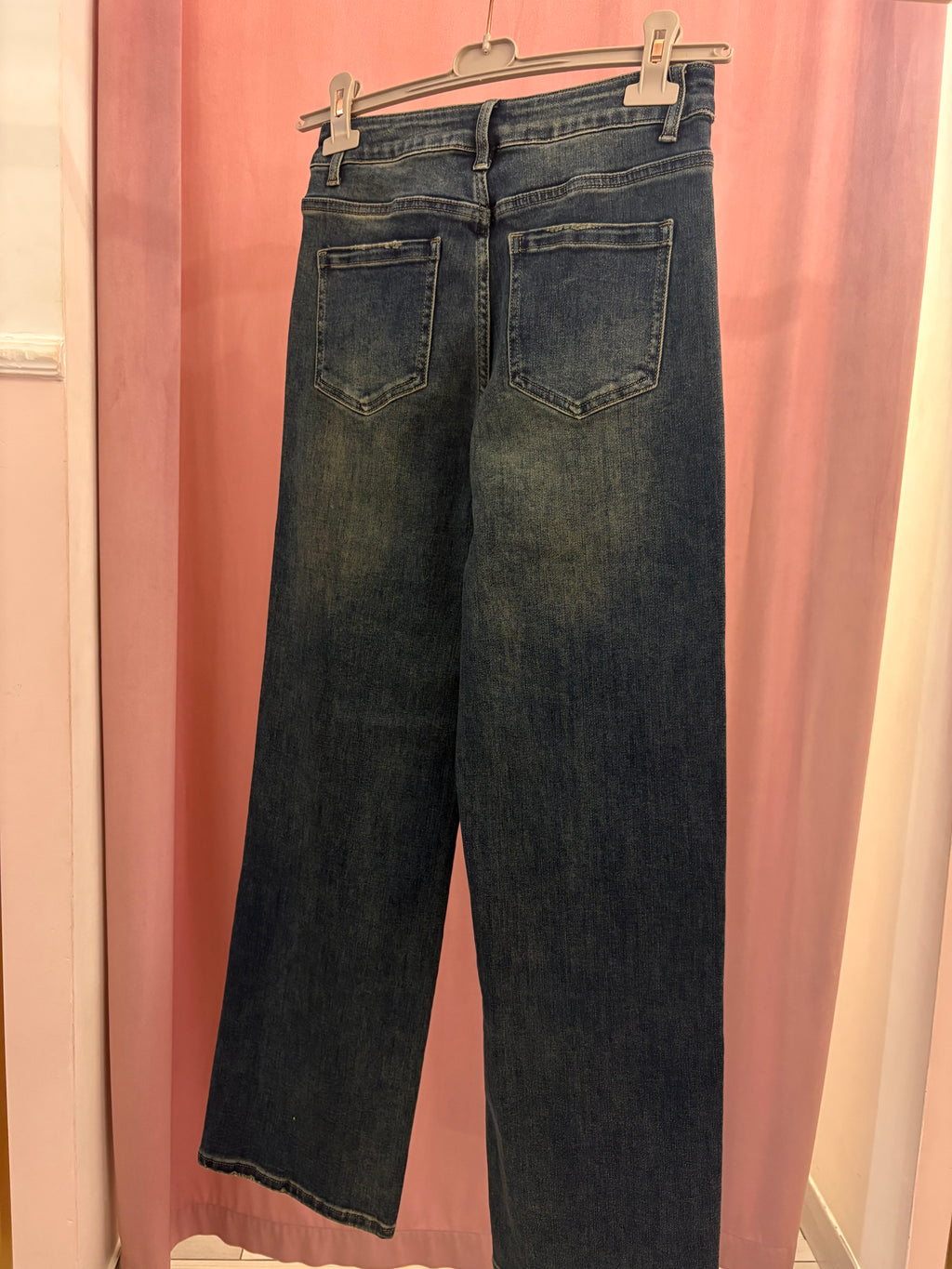 Jeans Straight Fit brillantinato