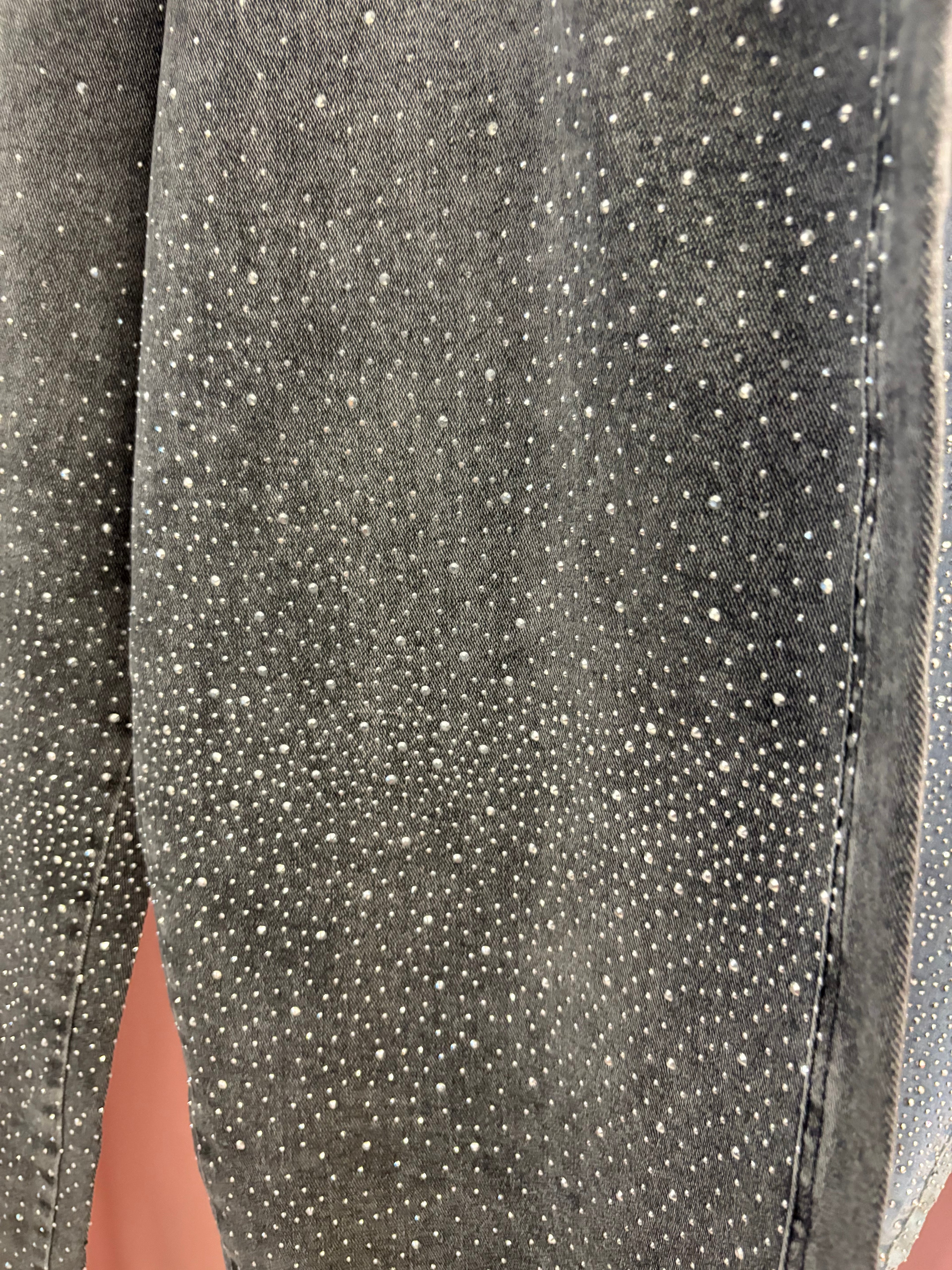 Jeans Balloon strass in cotone