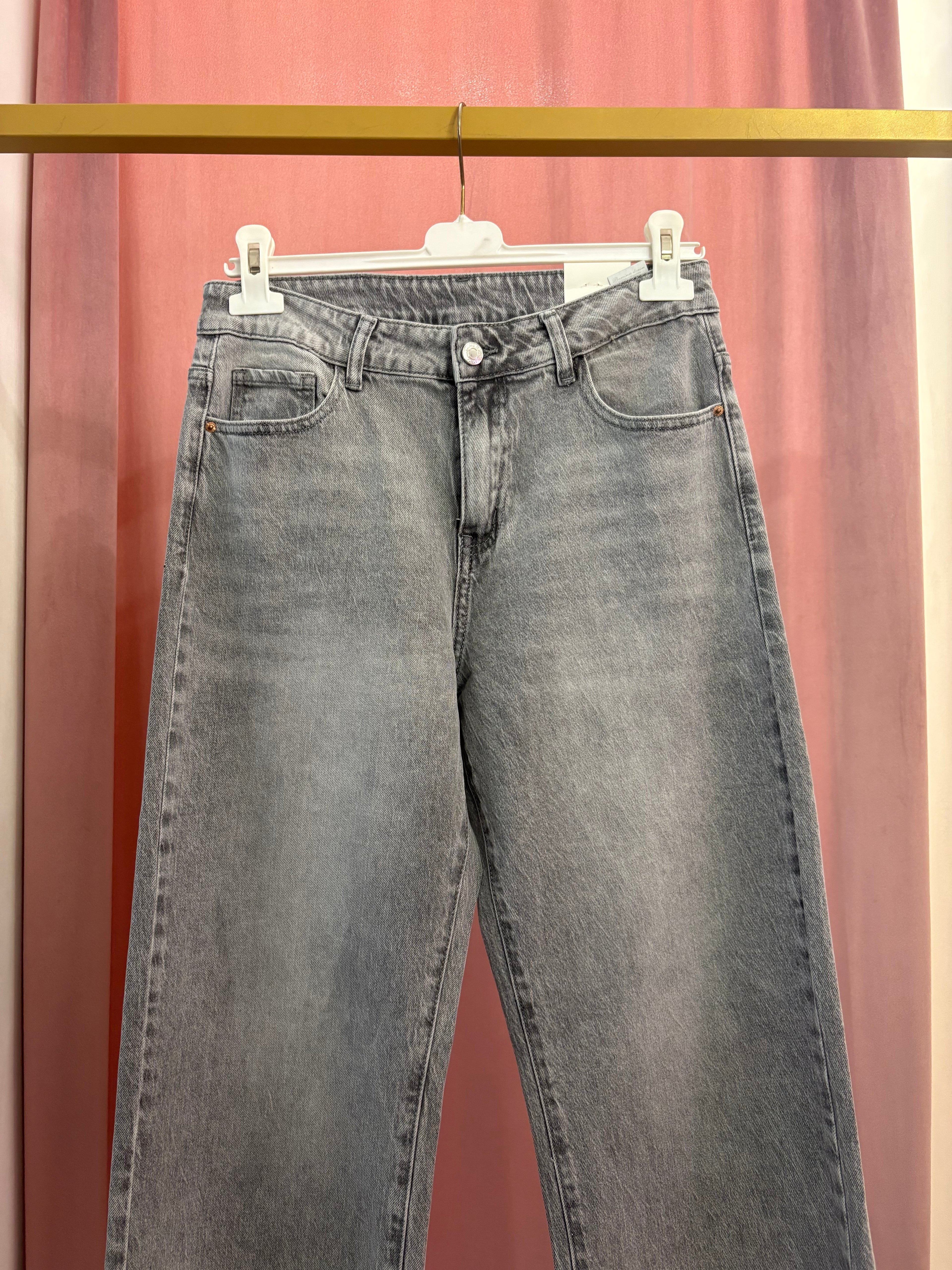 Jeans Straight Fit grigio