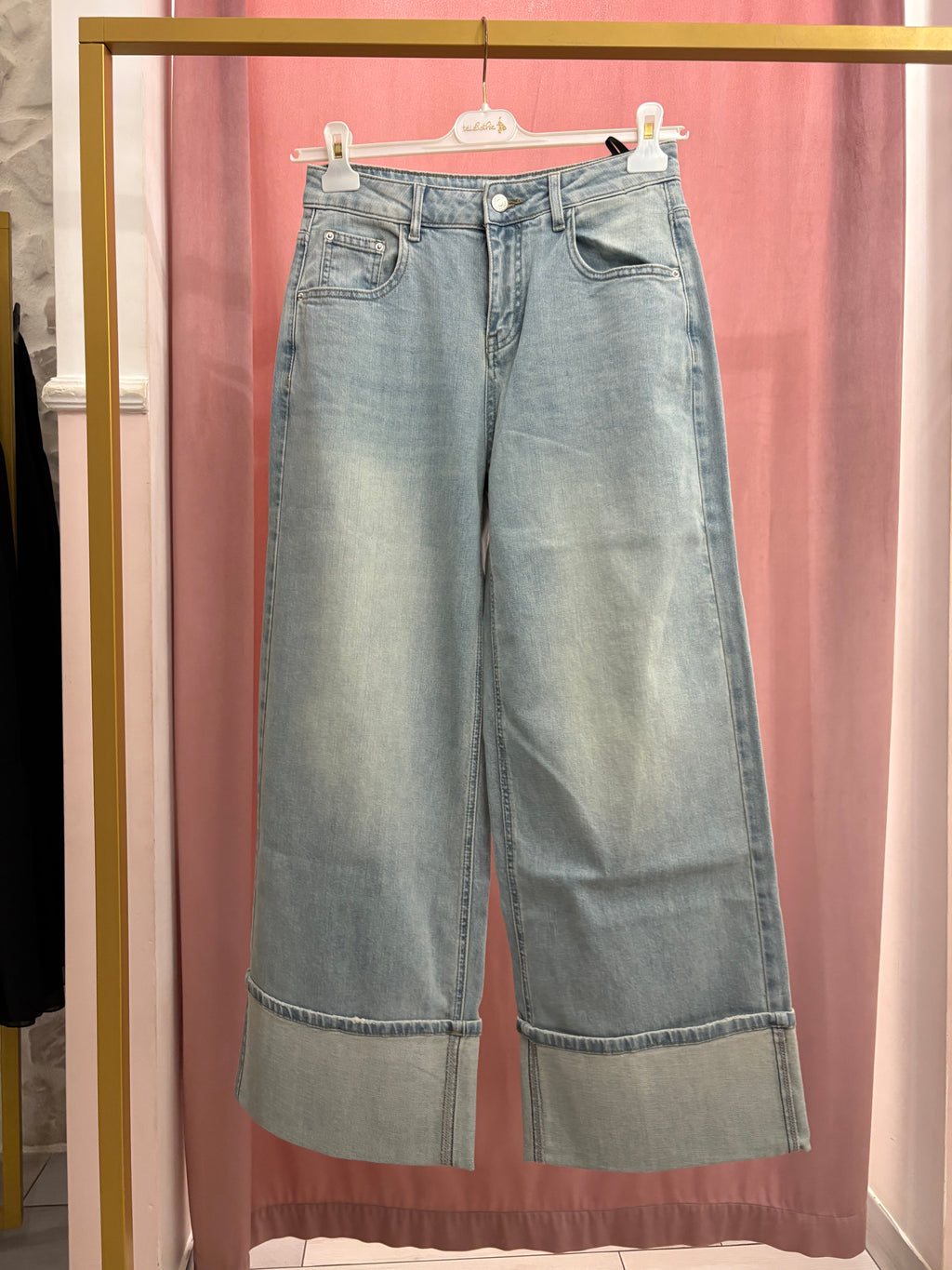 Jeans Over con piegone