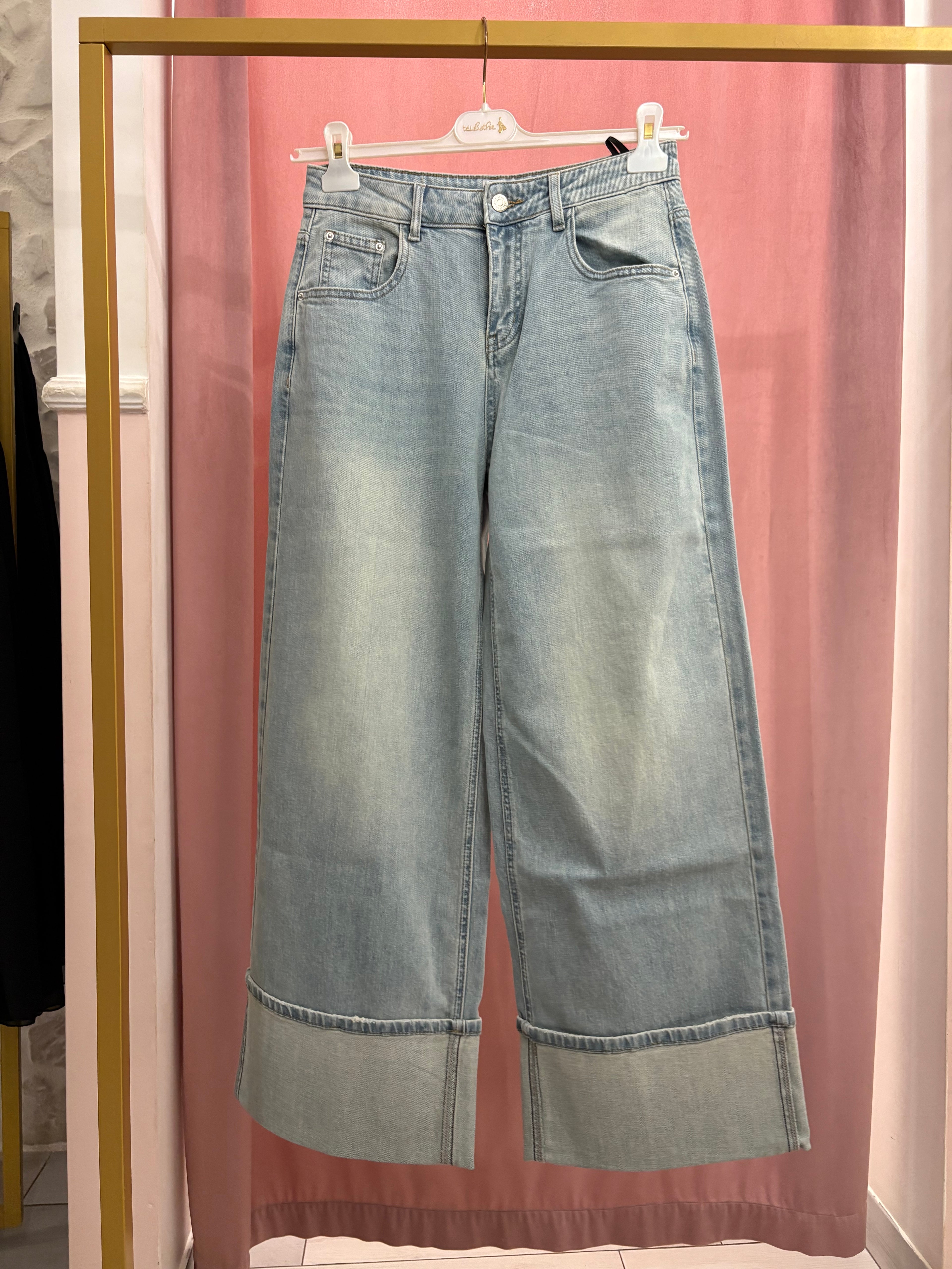 Jeans Over con piegone